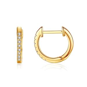 Brand new small HOOP 925 Sterling Silver Gold Plat